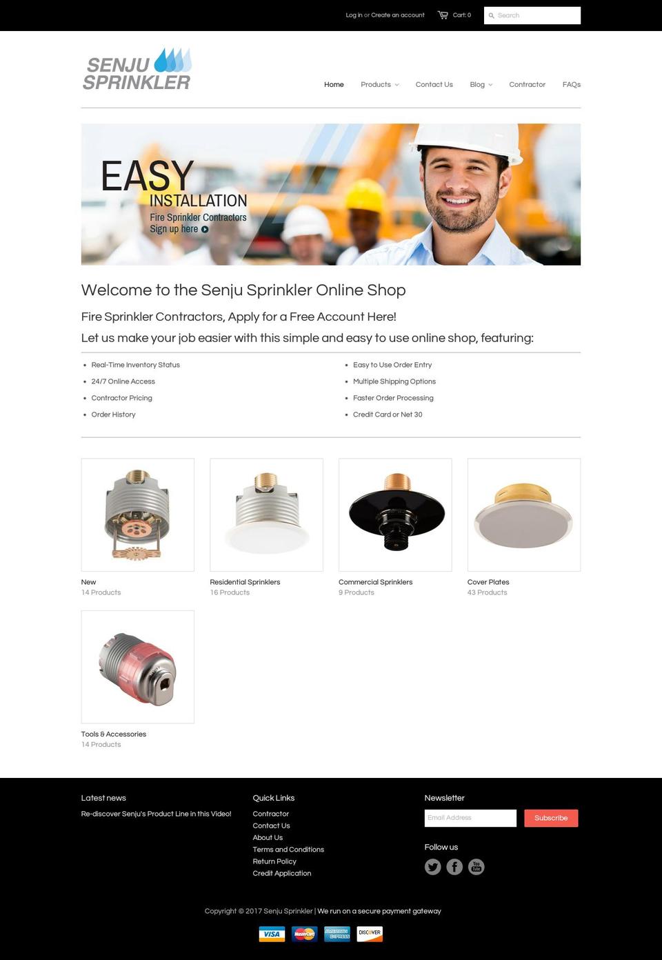 senjuonline.com shopify website screenshot