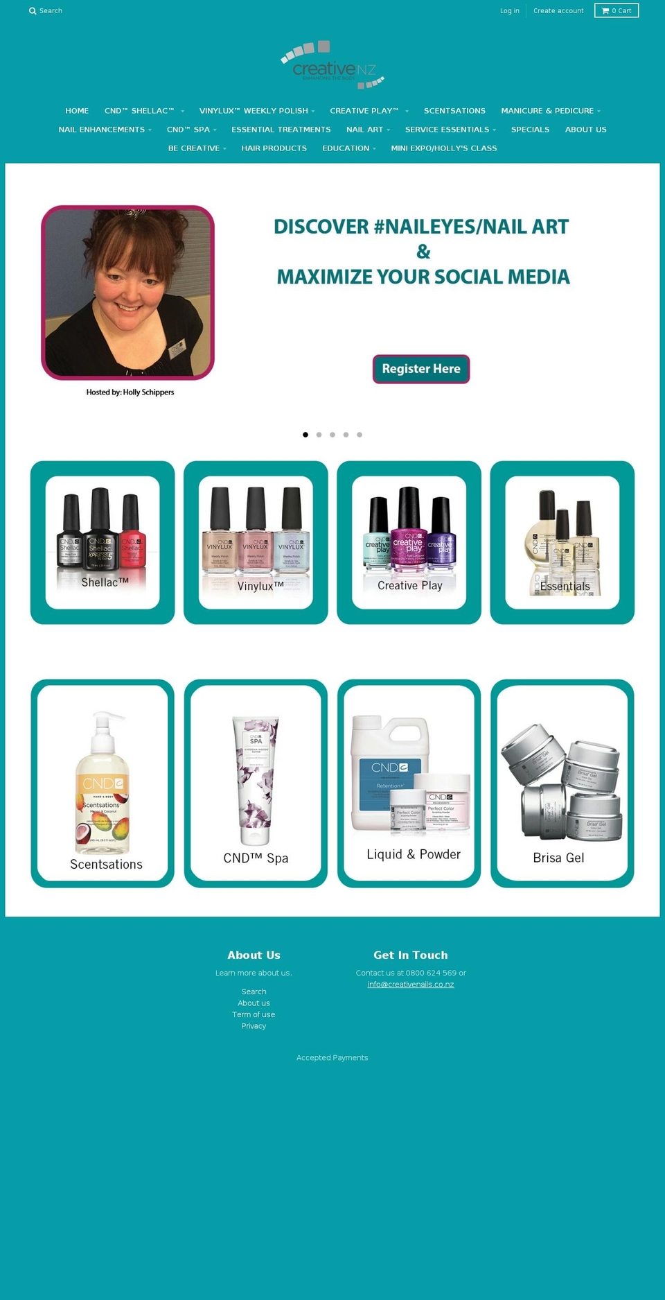 sennacosmetics.co.nz shopify website screenshot