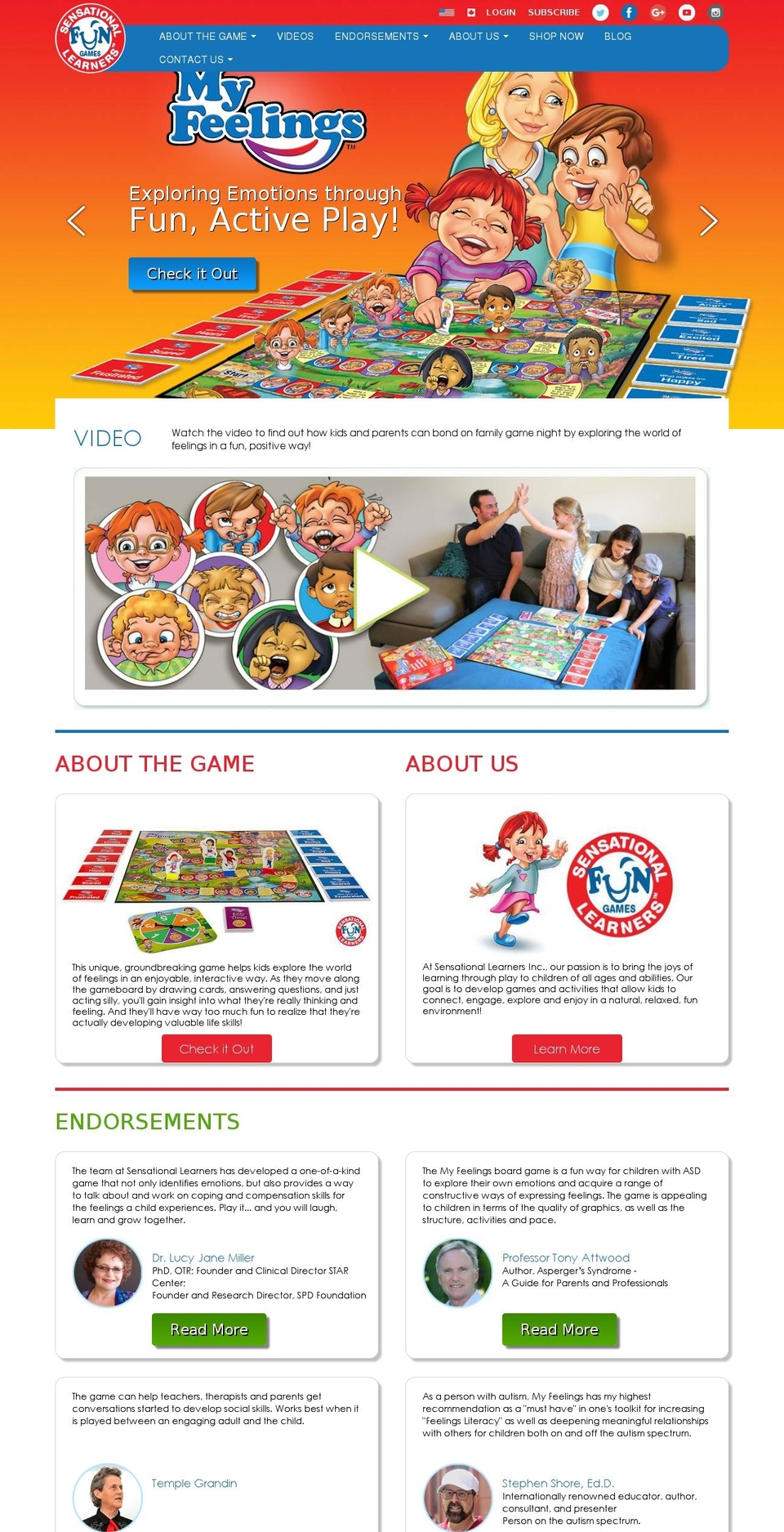 sensationallearners.net shopify website screenshot