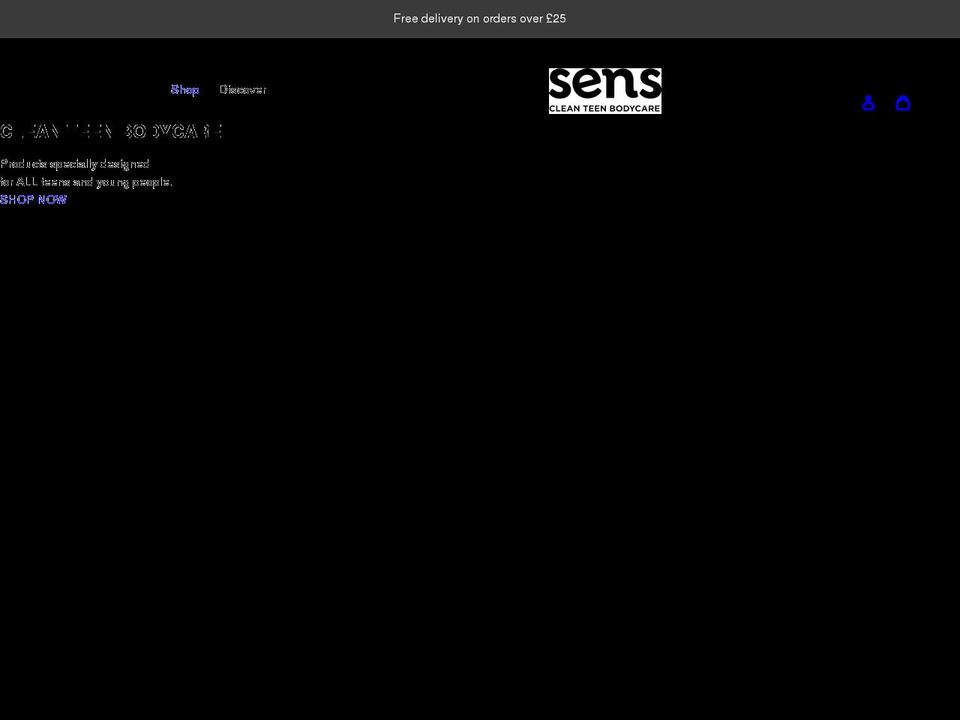 sensbodycare.com shopify website screenshot