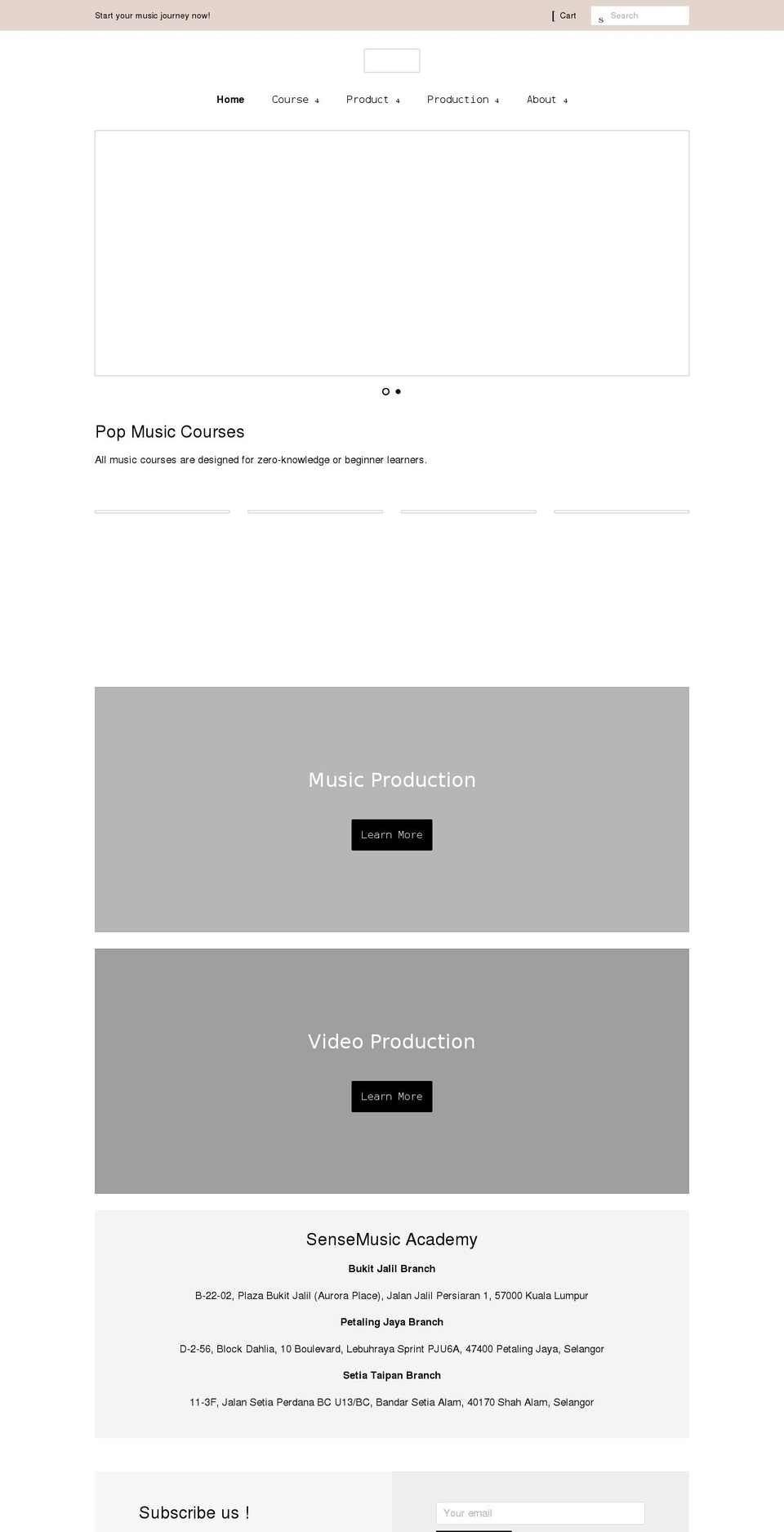 sensemusicmy.com shopify website screenshot