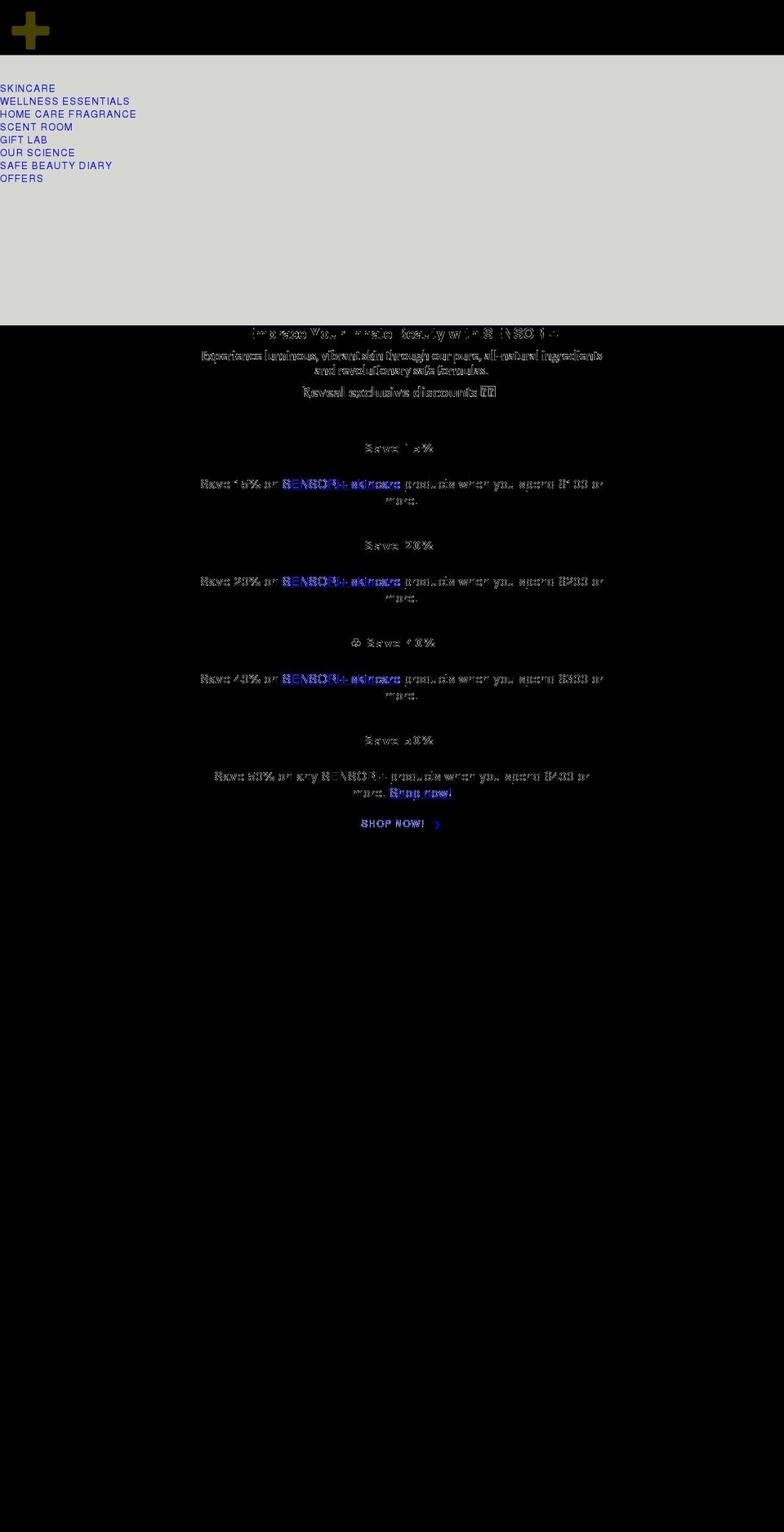 sensoriplus.com shopify website screenshot