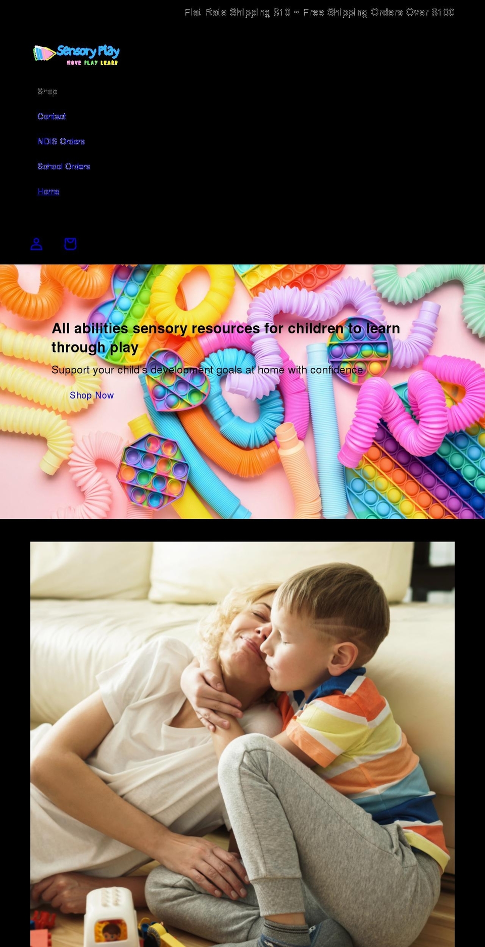 sensoryplay.shop shopify website screenshot