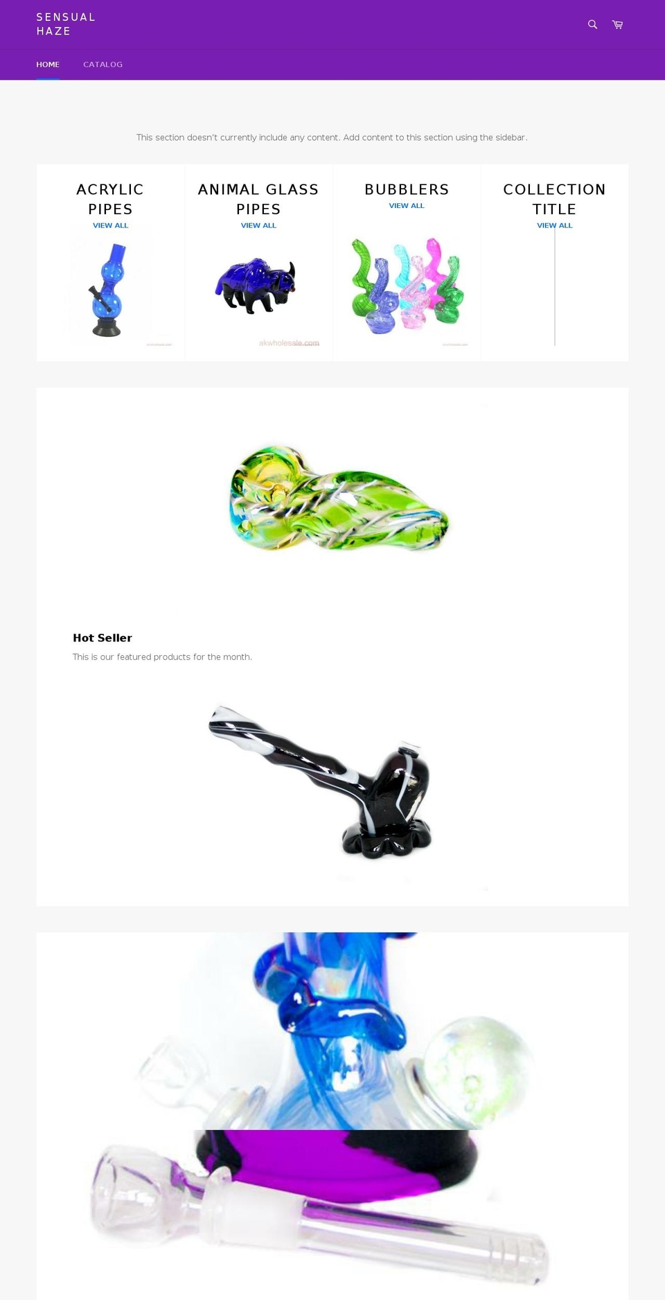 sensualhaze.com — Shopify storefront screenshot