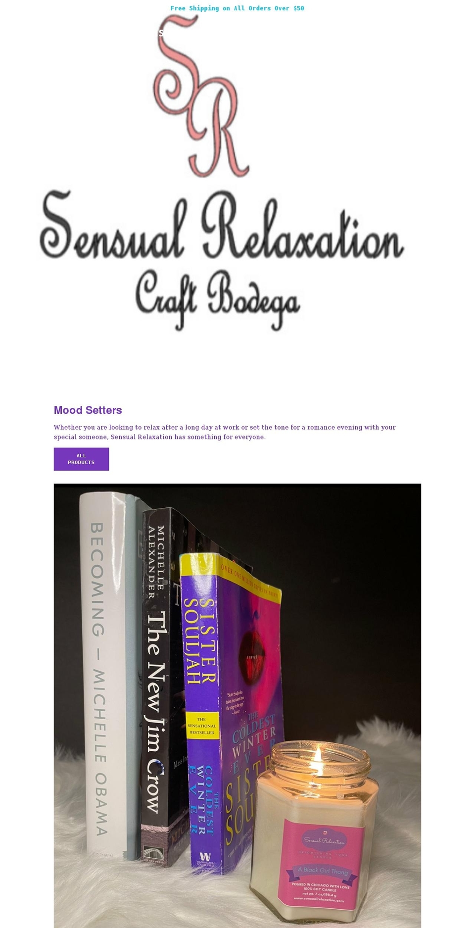 sensualrelaxation.com shopify website screenshot