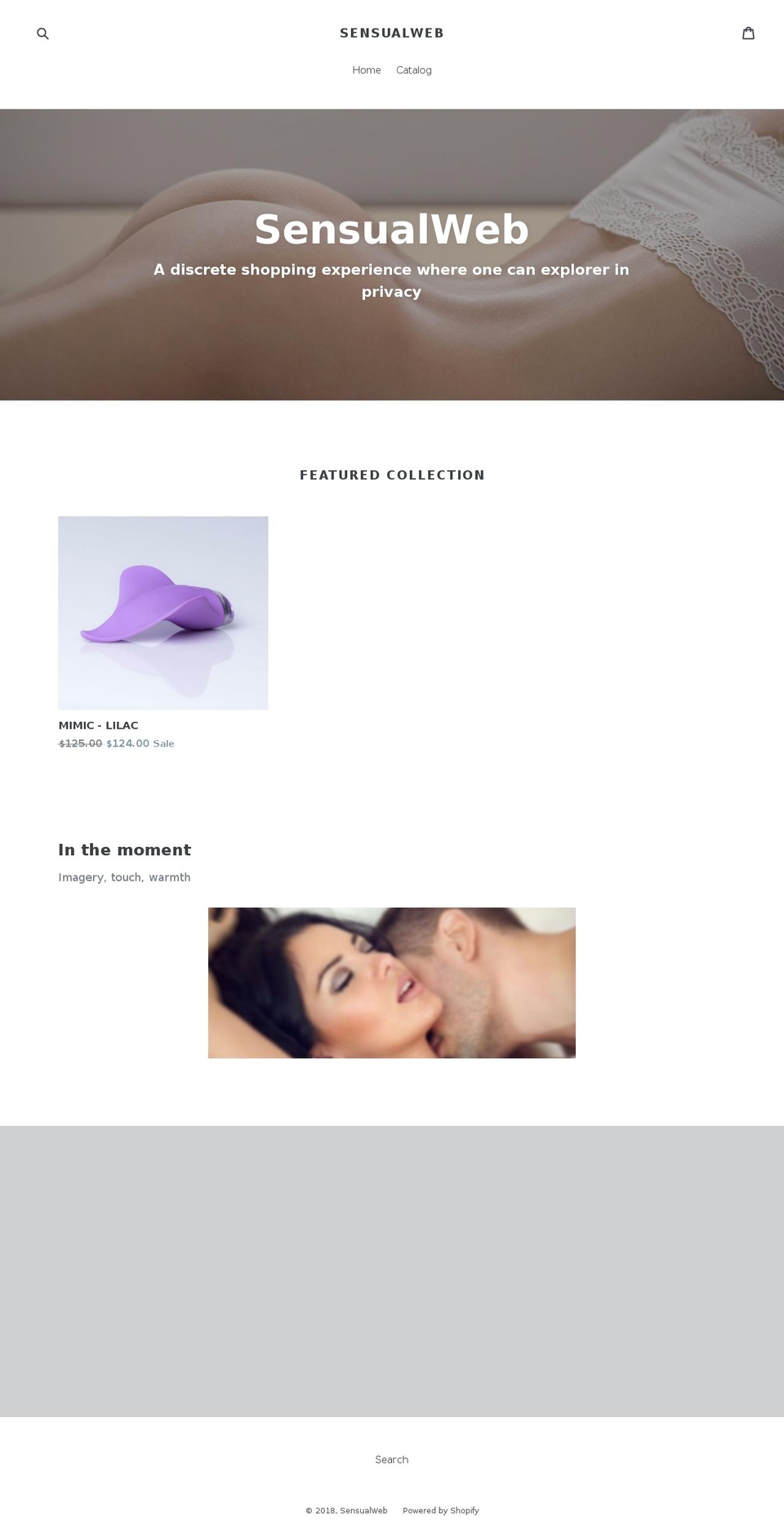 sensualweb.com — Shopify storefront screenshot