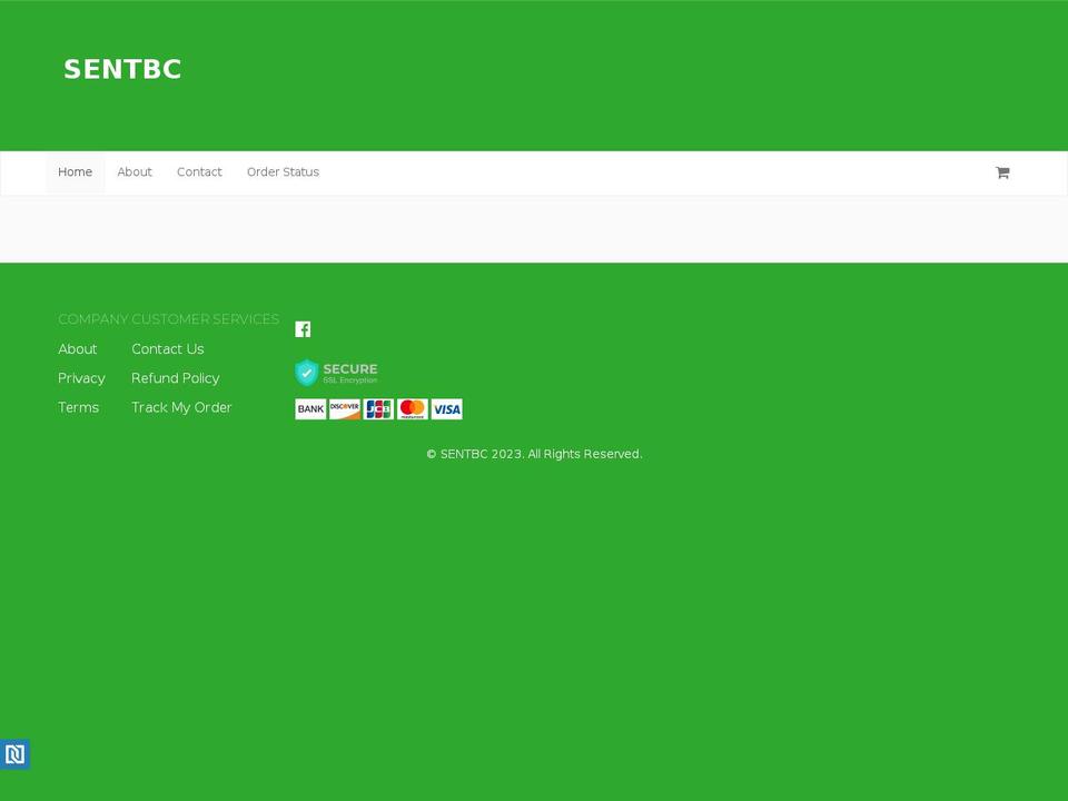 sentbc.online shopify website screenshot