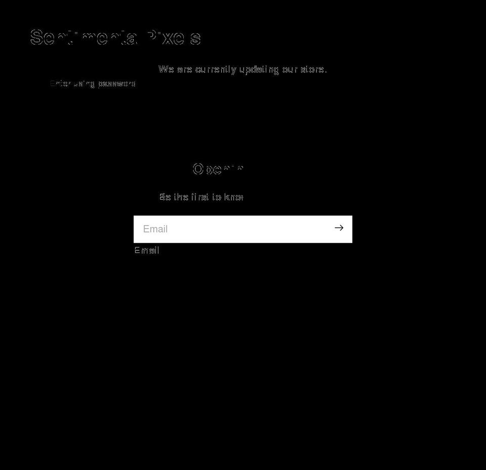sentimentalpixels.com shopify website screenshot