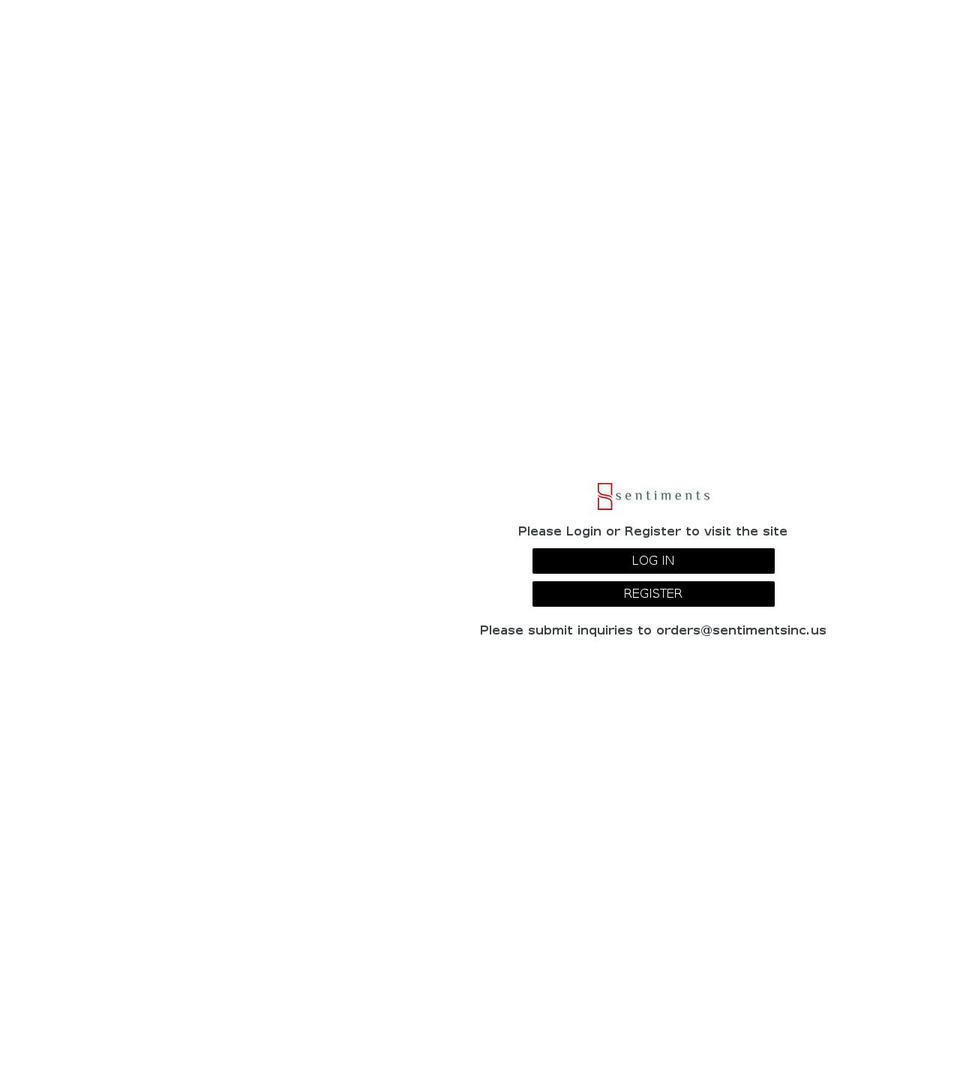sentimentswholesale.com — Shopify storefront screenshot