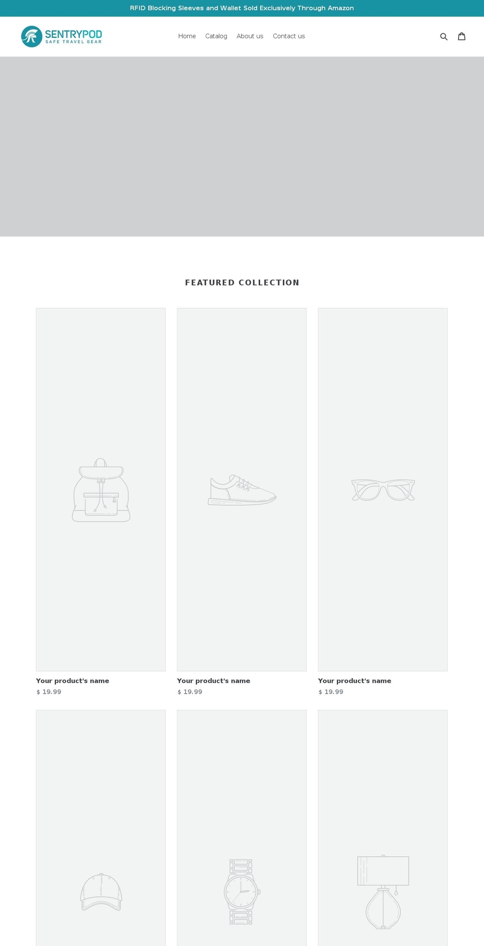 sentrypod.com shopify website screenshot