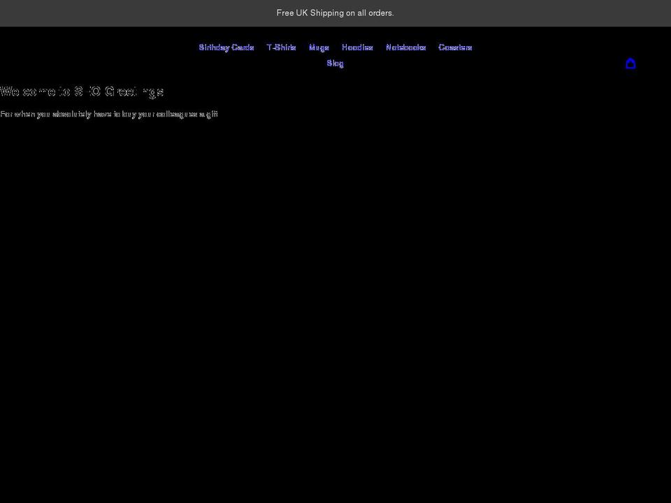 seogreetings.com shopify website screenshot