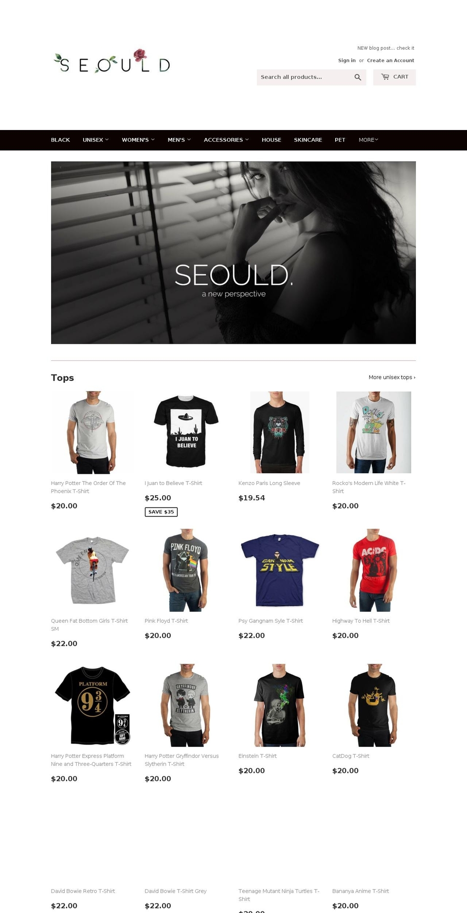 seoul-d.com shopify website screenshot