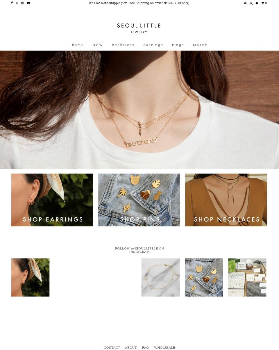 seoullittlejewelry.com shopify website screenshot
