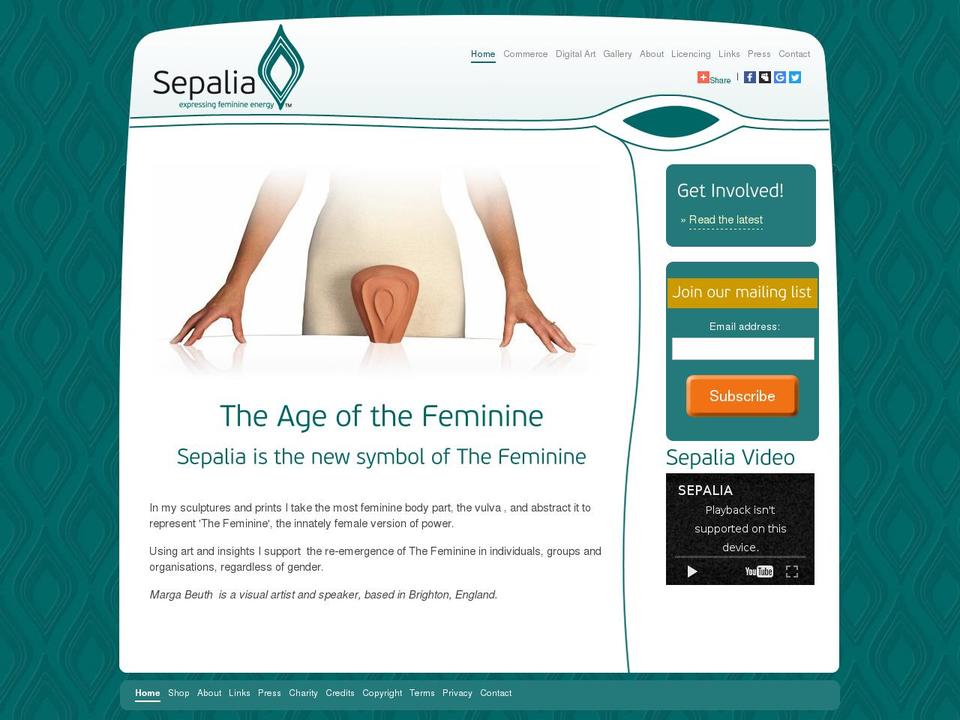 sepalia.com shopify website screenshot
