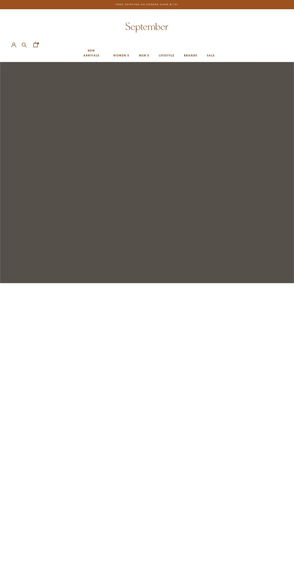 septembertheshop.com shopify website screenshot