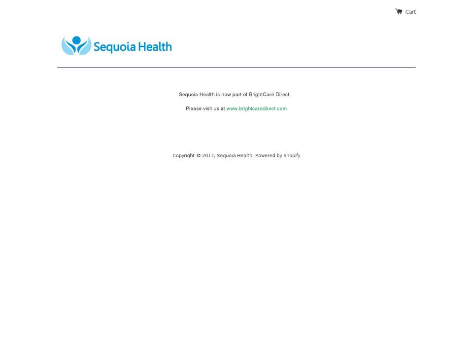 sequoiahealthco.com shopify website screenshot
