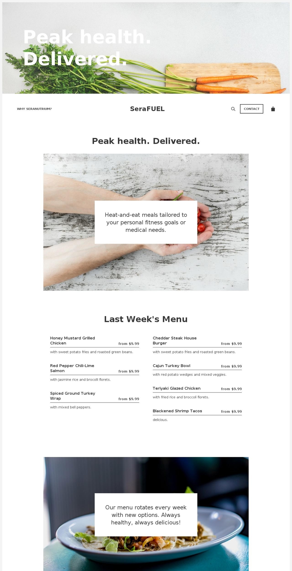 serafuel.com — Shopify storefront screenshot