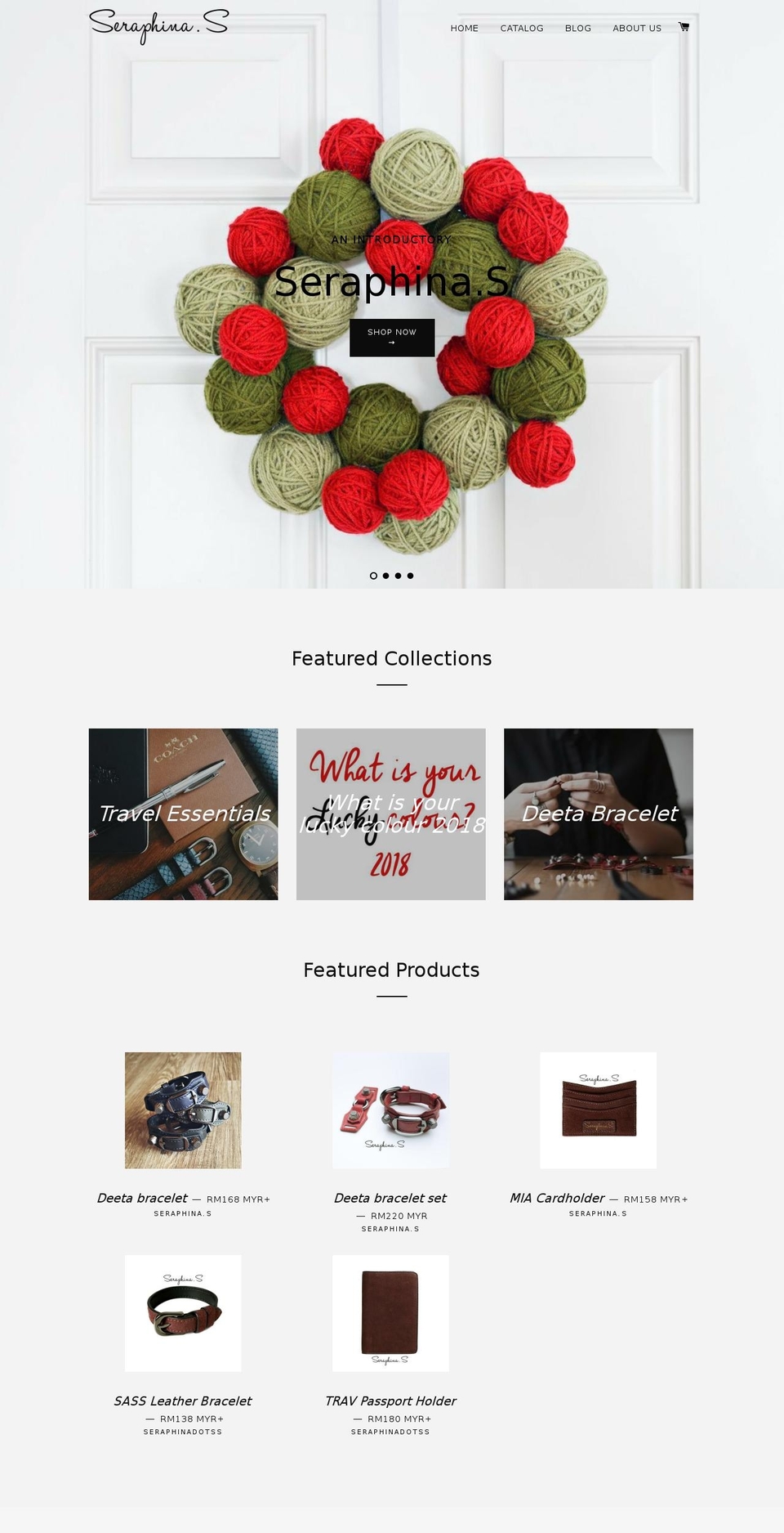 seraphina-s.com shopify website screenshot