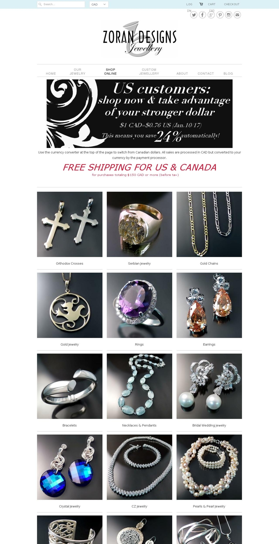 serbianorthodoxjewelry.com shopify website screenshot