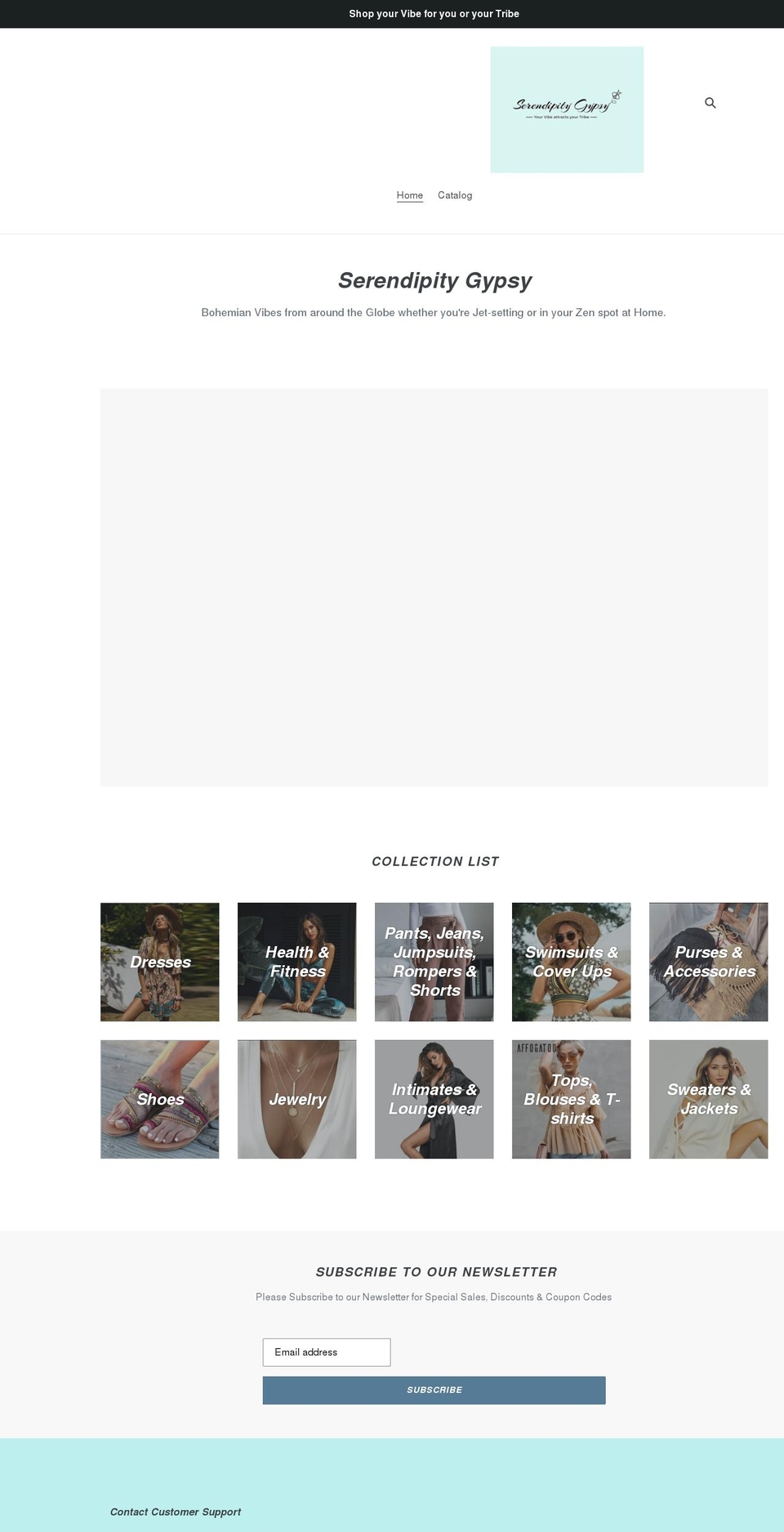 serendipitygypsy.com shopify website screenshot