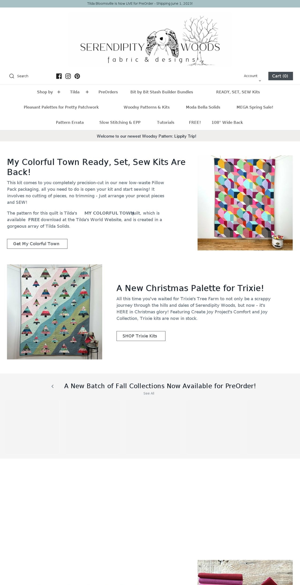 serendipitywoods.com shopify website screenshot