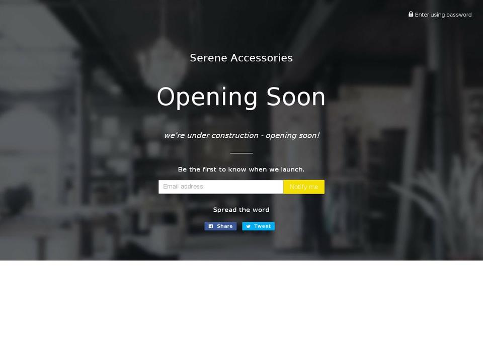 serene-accessories.com — Shopify storefront screenshot
