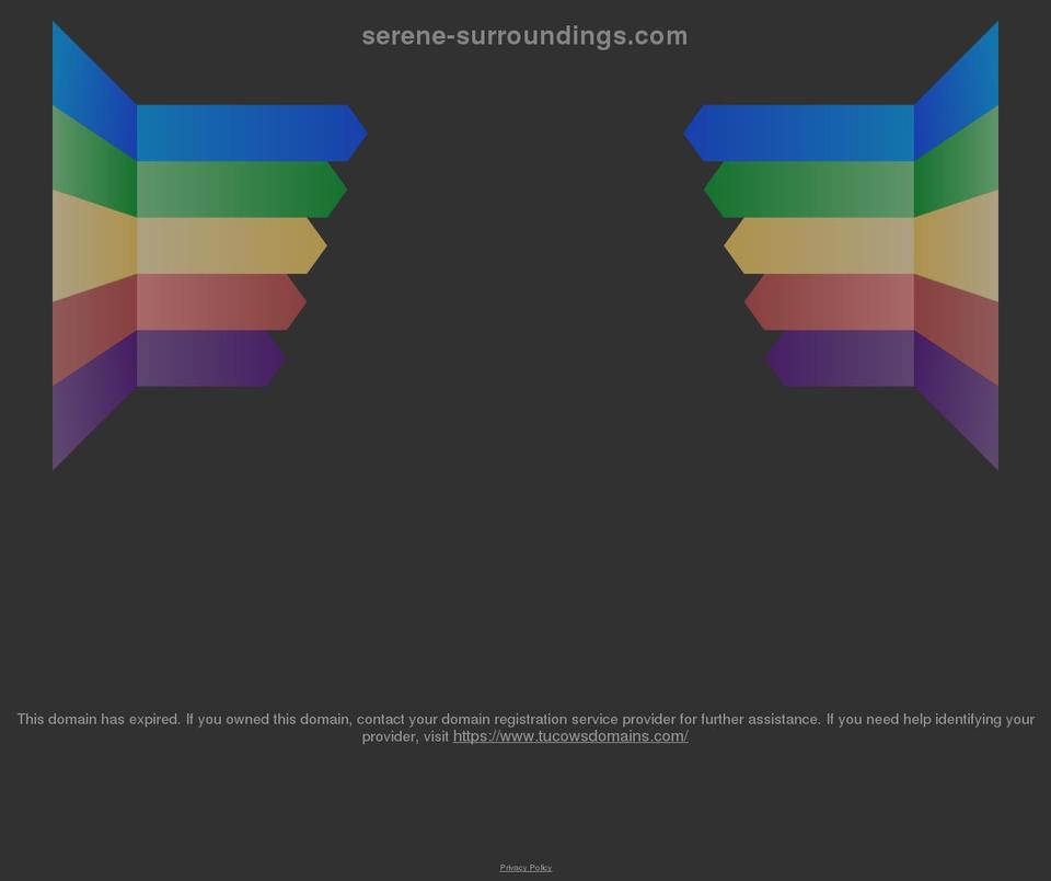 serene-surroundings.com shopify website screenshot