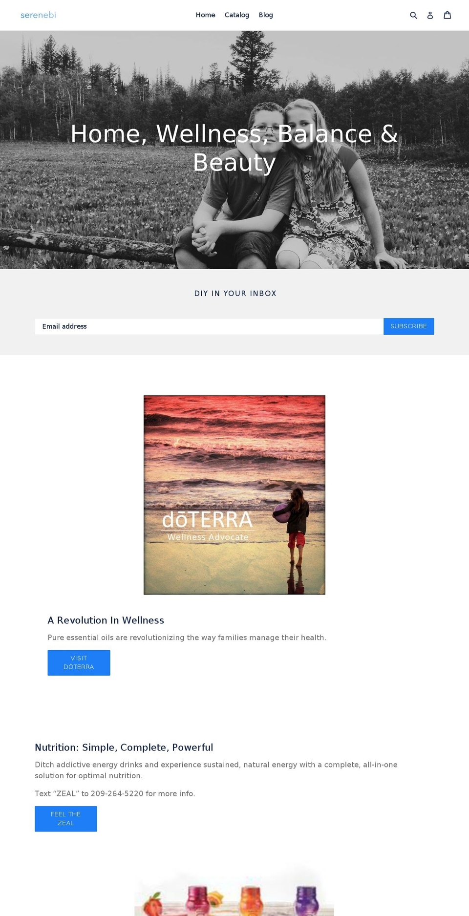 serenebi.com — Shopify storefront screenshot