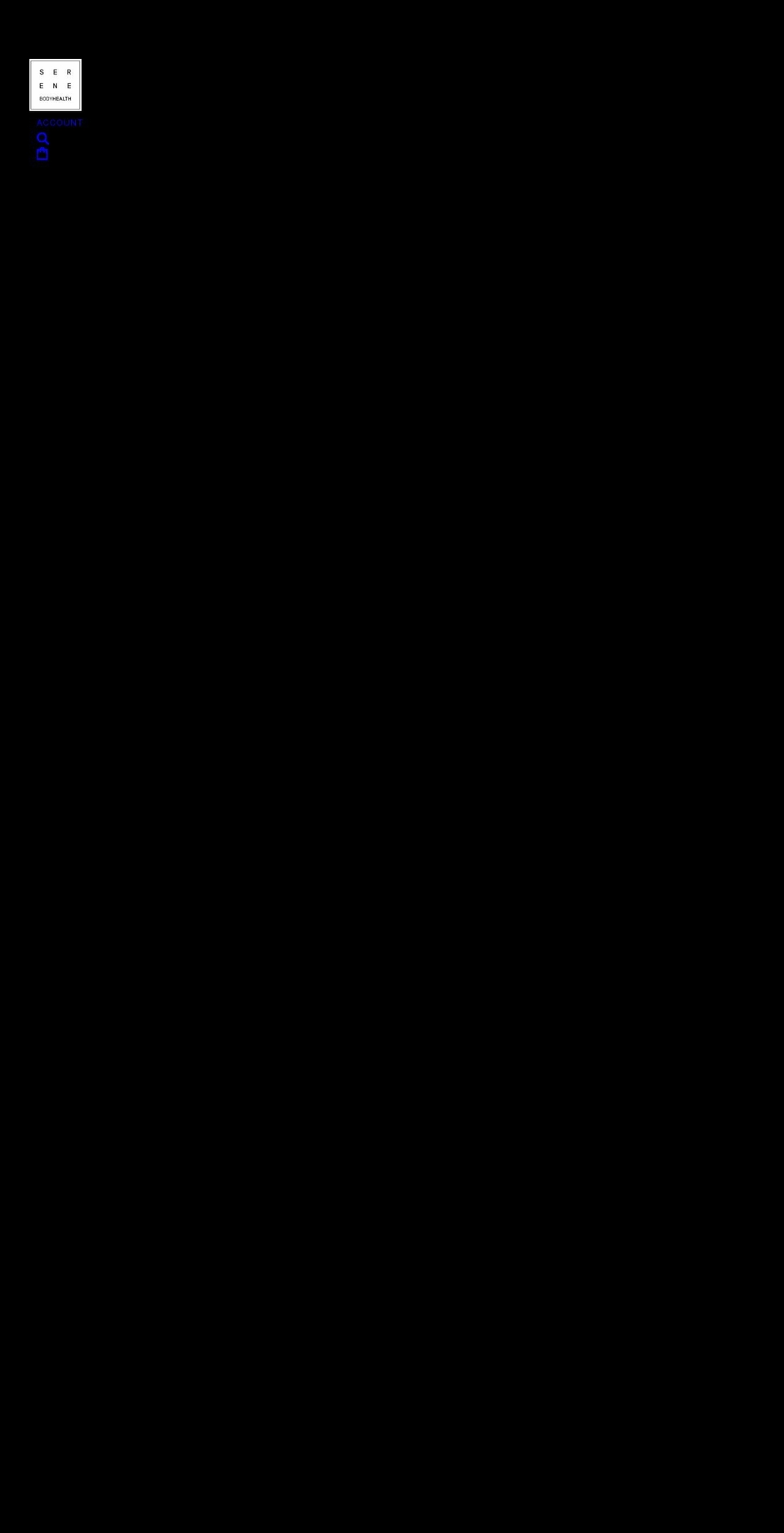 serenebodyhealth.com — Shopify storefront screenshot