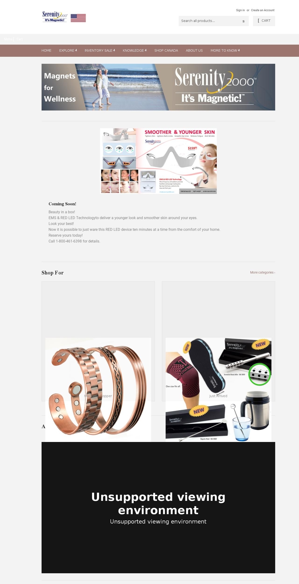 serenity2000.com shopify website screenshot