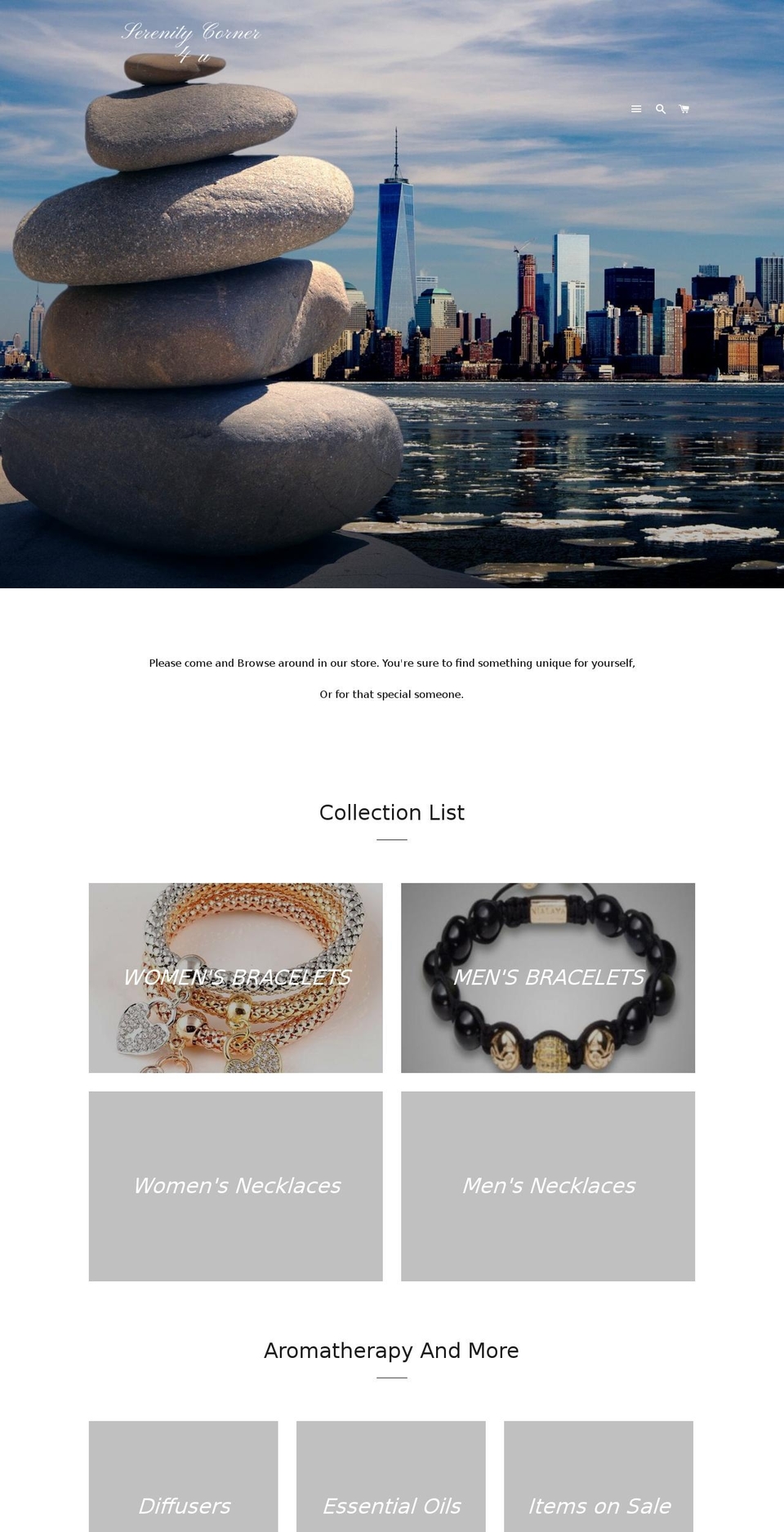 serenitycorner4u.com — Shopify storefront screenshot
