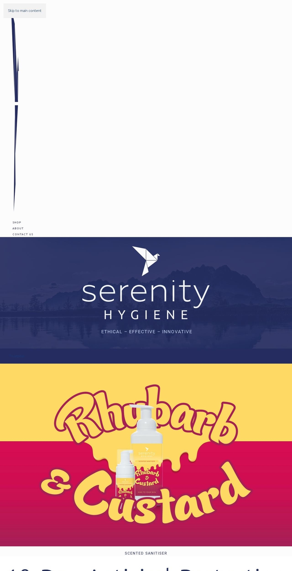 serenityhygiene.uk shopify website screenshot