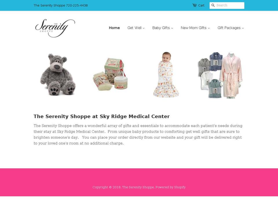 serenityskyridge.com shopify website screenshot