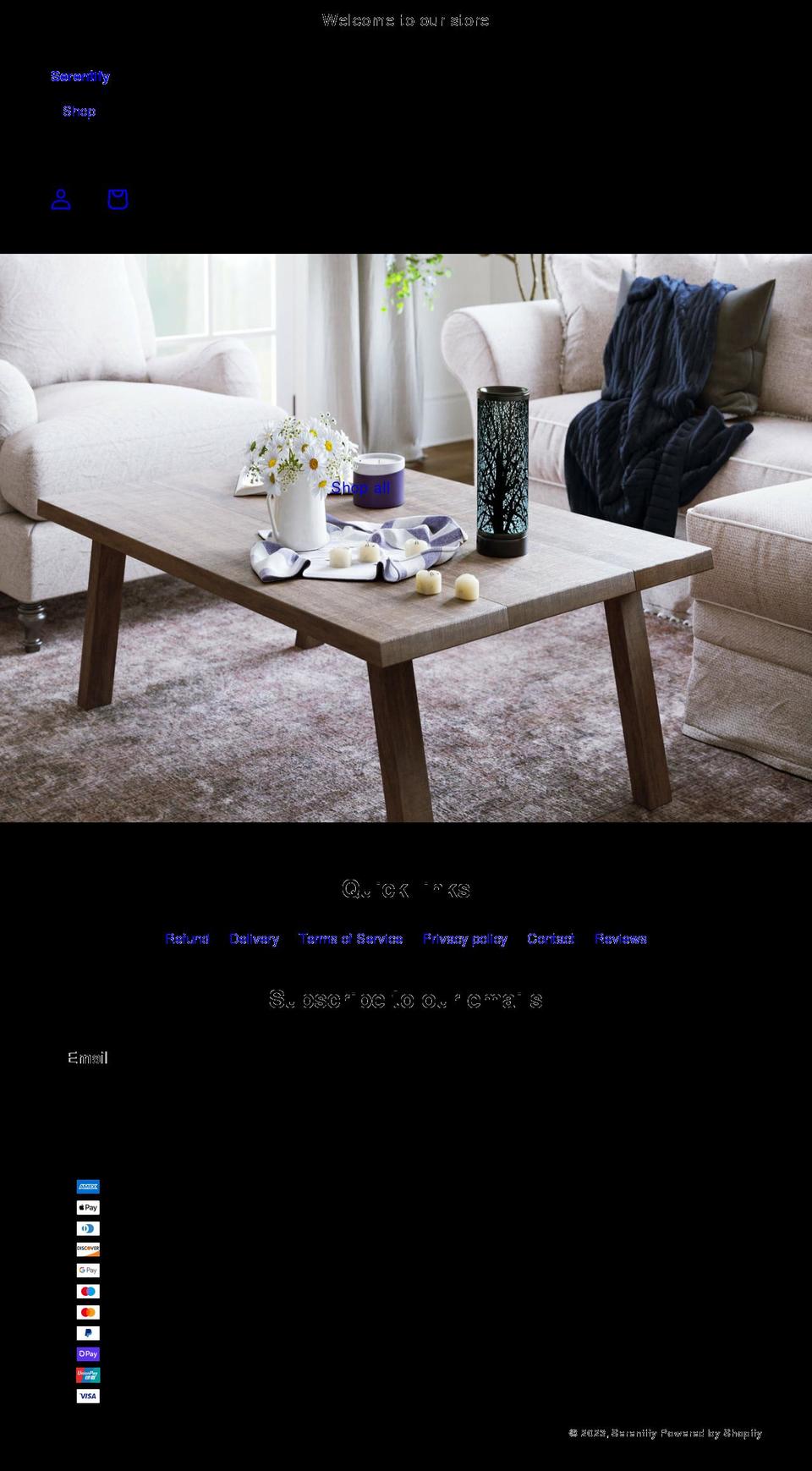 serentify.co.uk shopify website screenshot