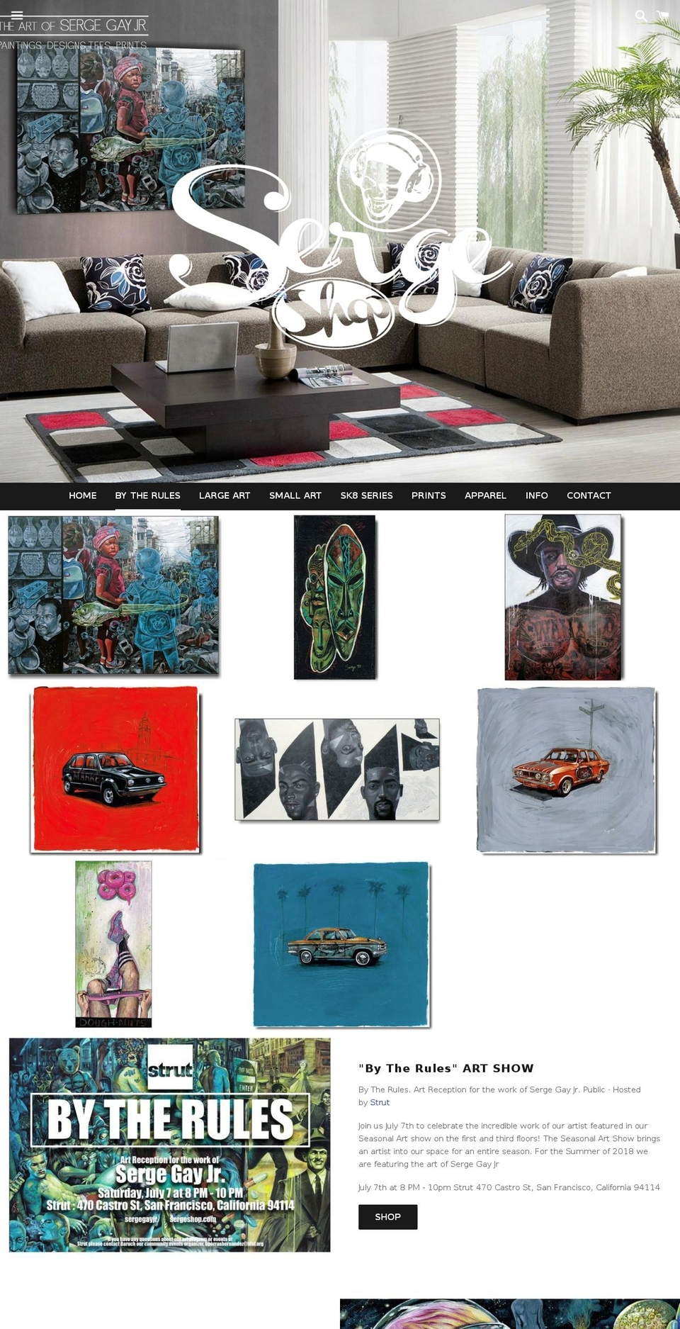 sergeshop.com shopify website screenshot