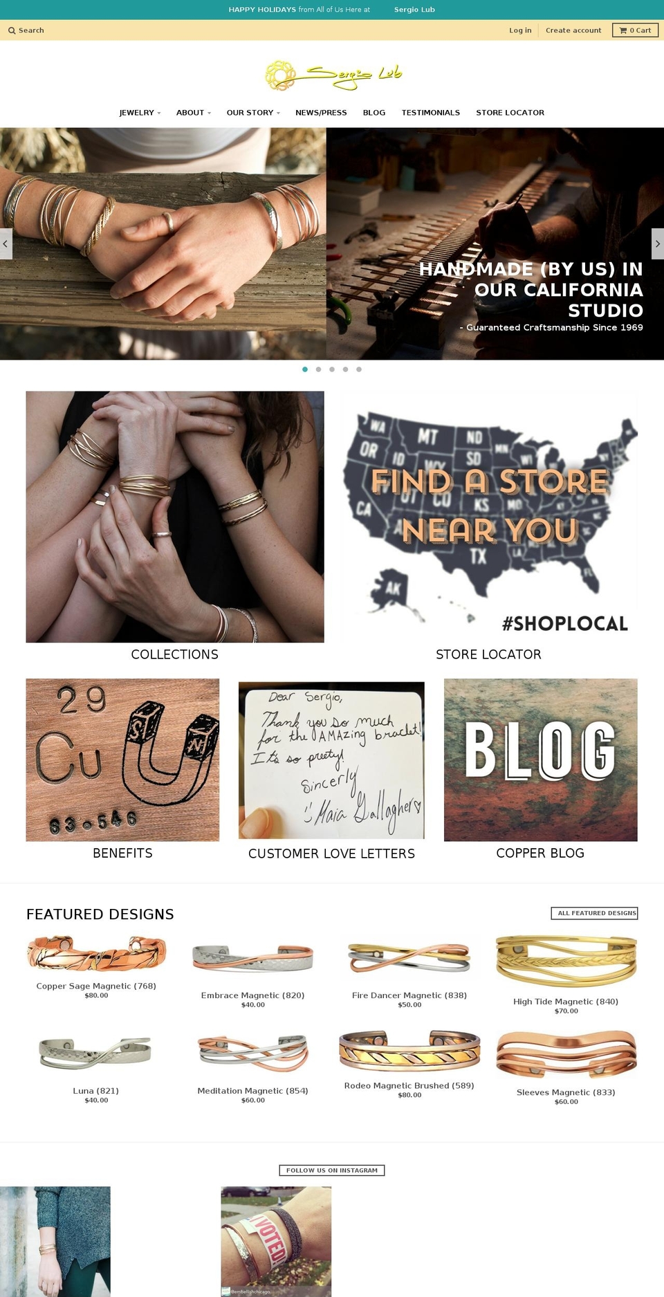 sergiolub.com shopify website screenshot