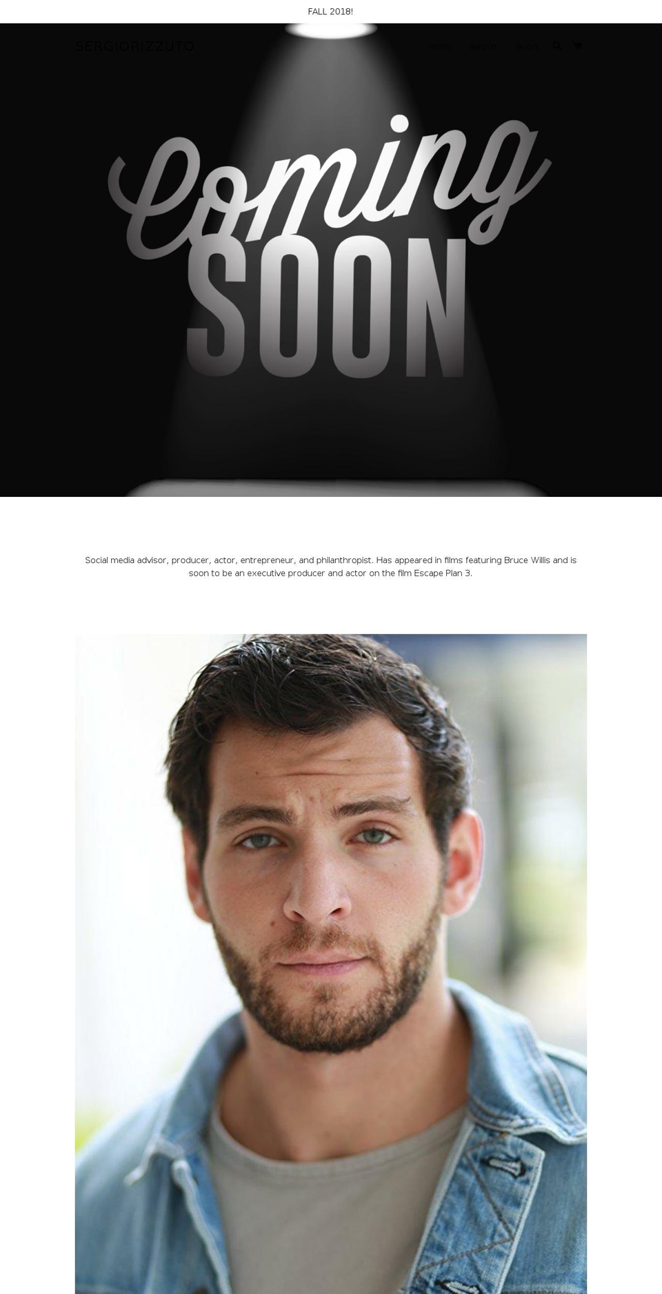 sergiorizzuto.com — Shopify storefront screenshot