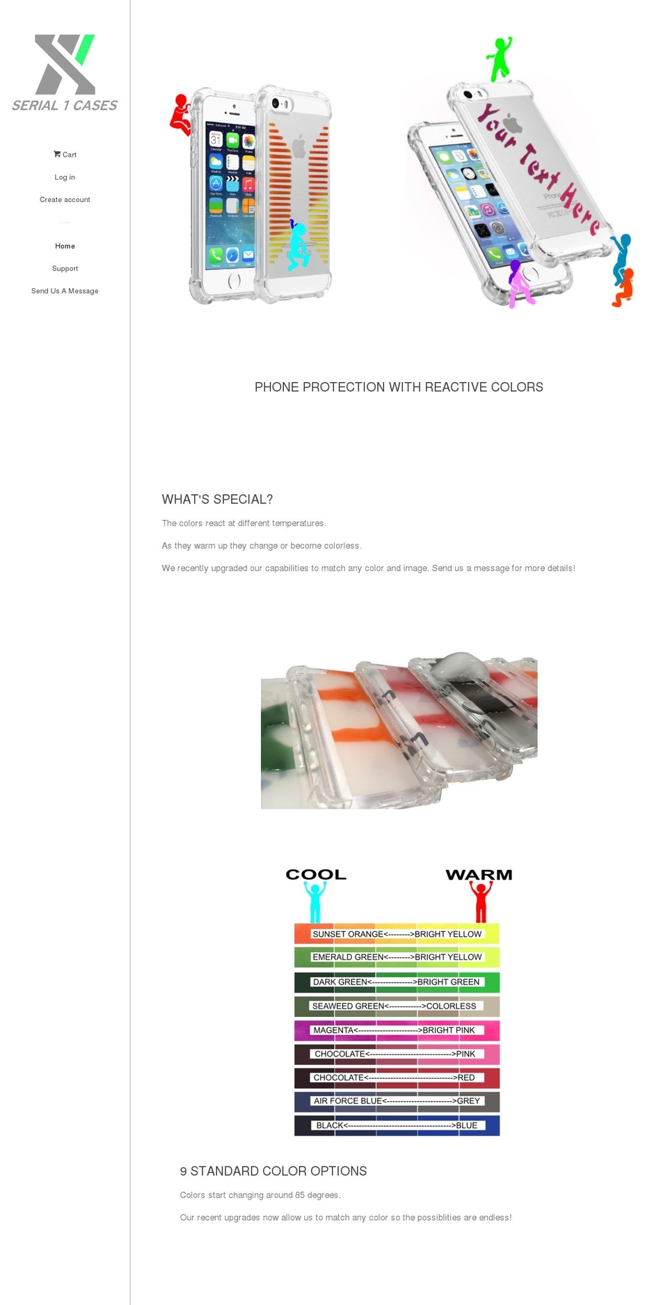 serial1cases.com — Shopify storefront screenshot