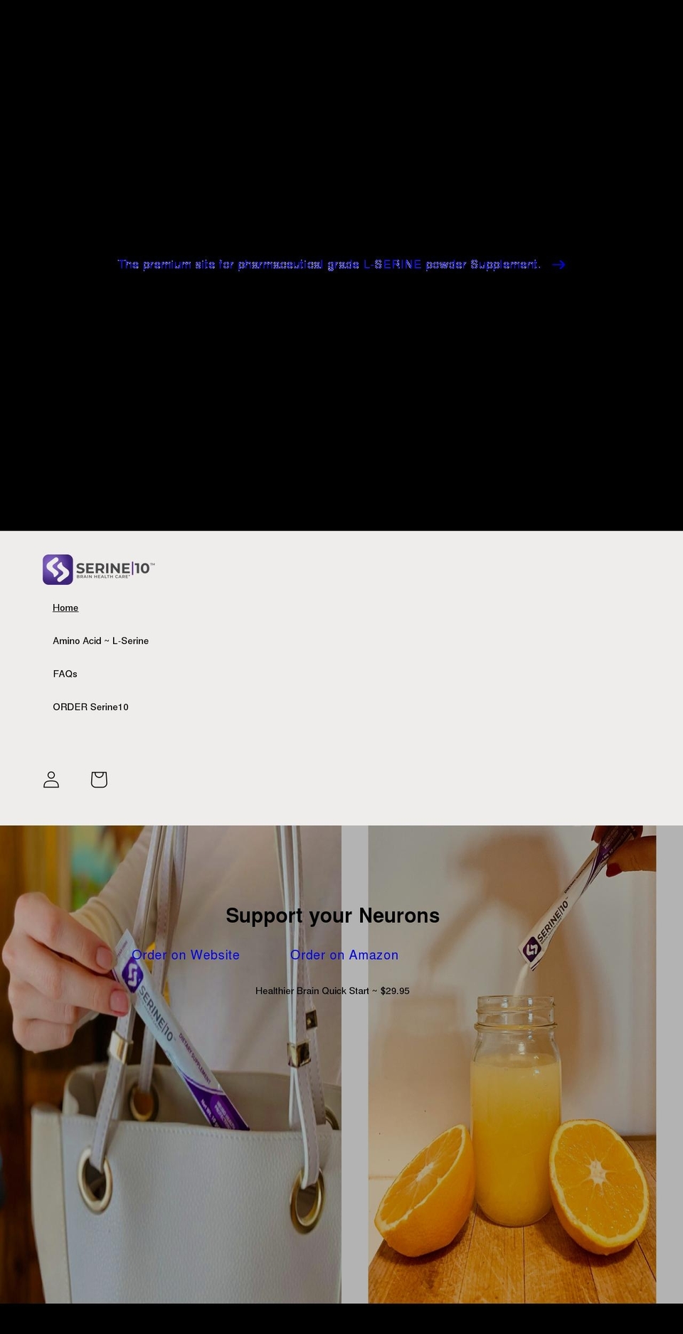 serine10.com shopify website screenshot