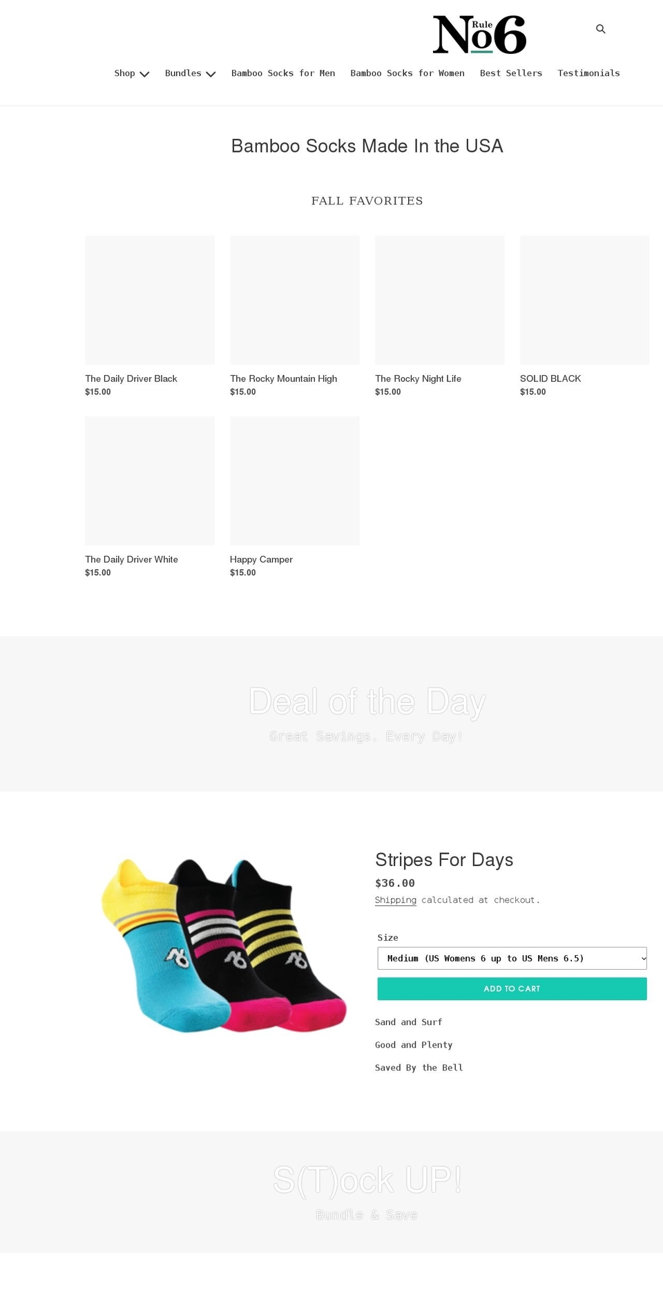 seriously6.com — Shopify storefront screenshot