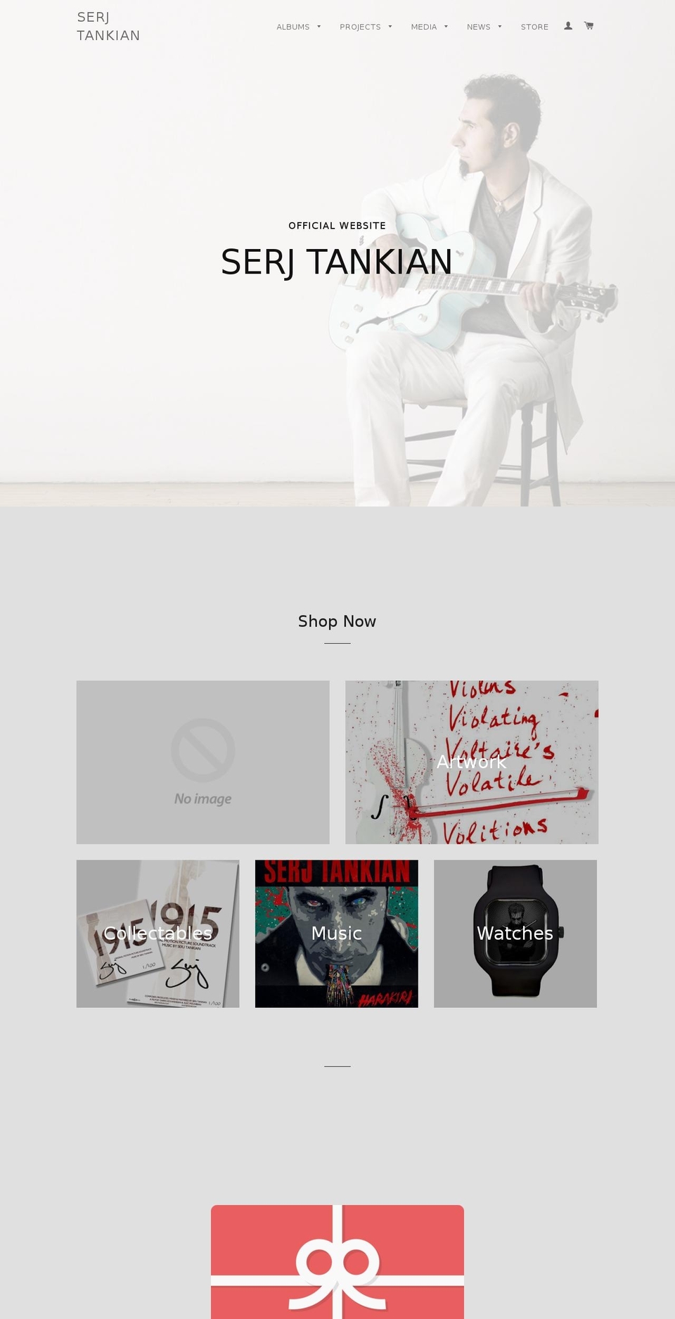 serj-tankian.de shopify website screenshot