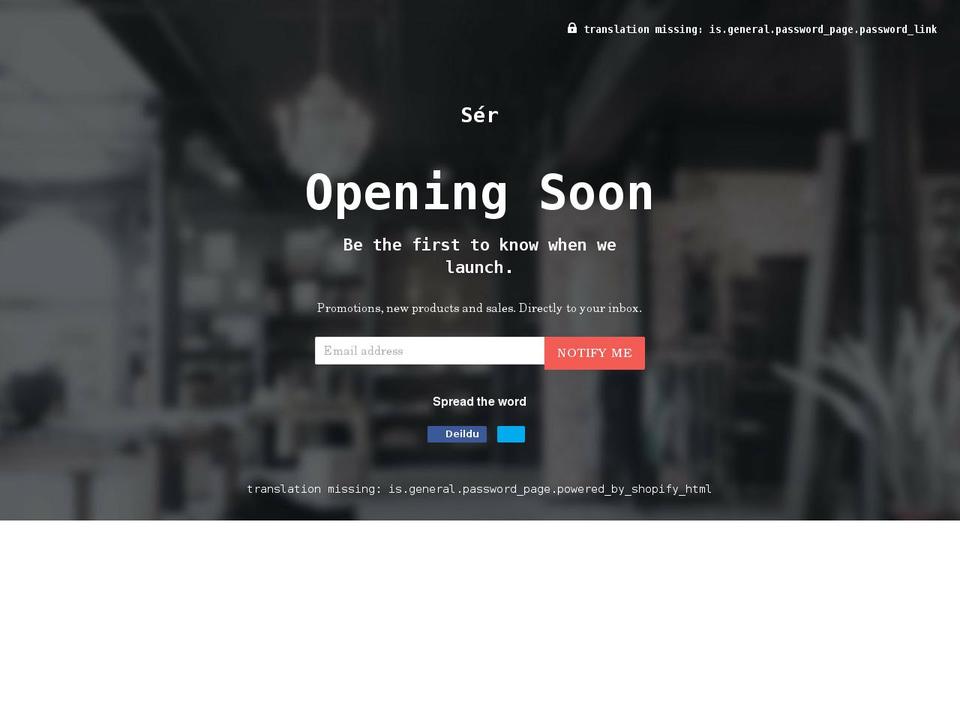 serkringlunni.is shopify website screenshot