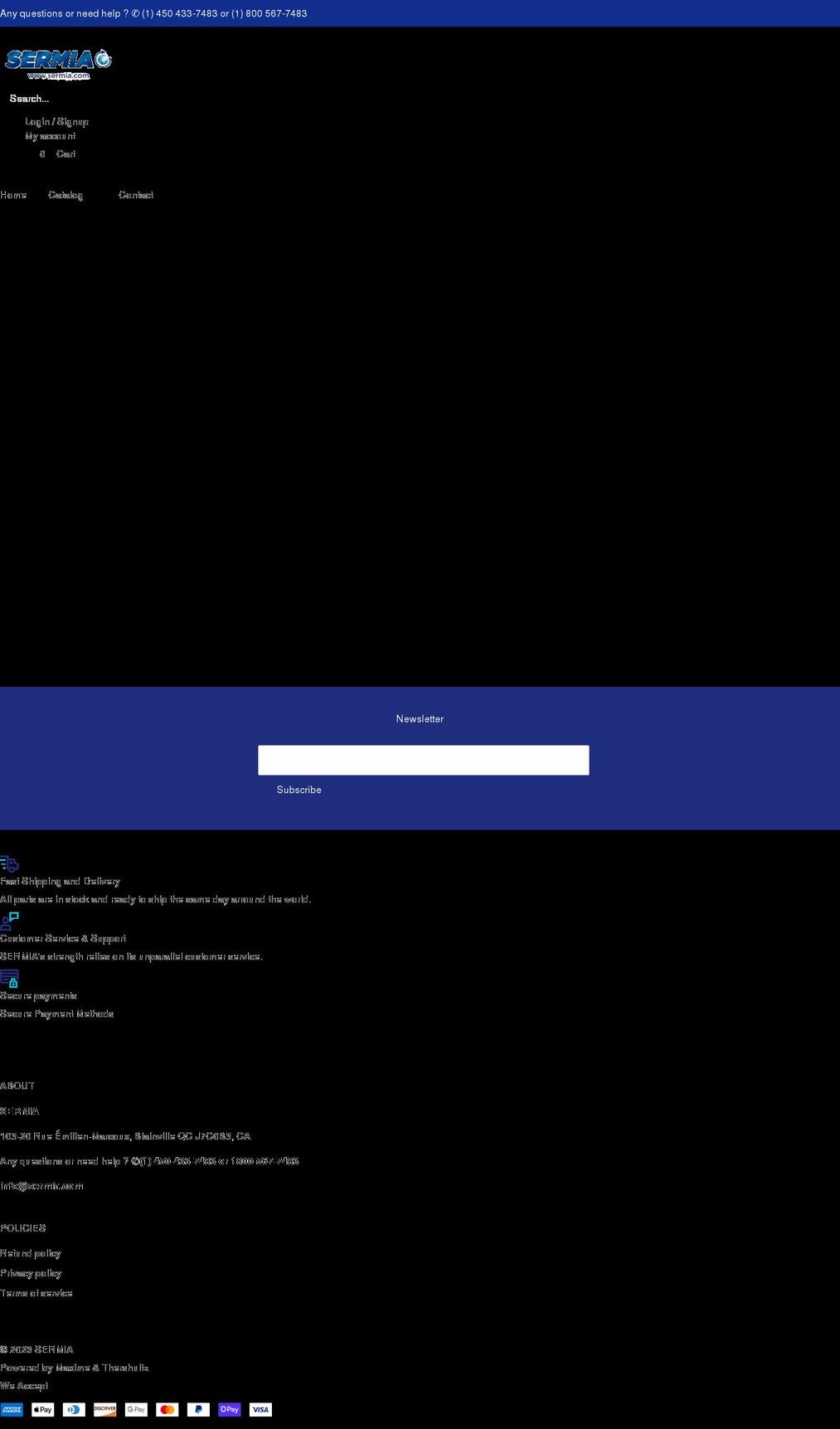 sermia.com shopify website screenshot