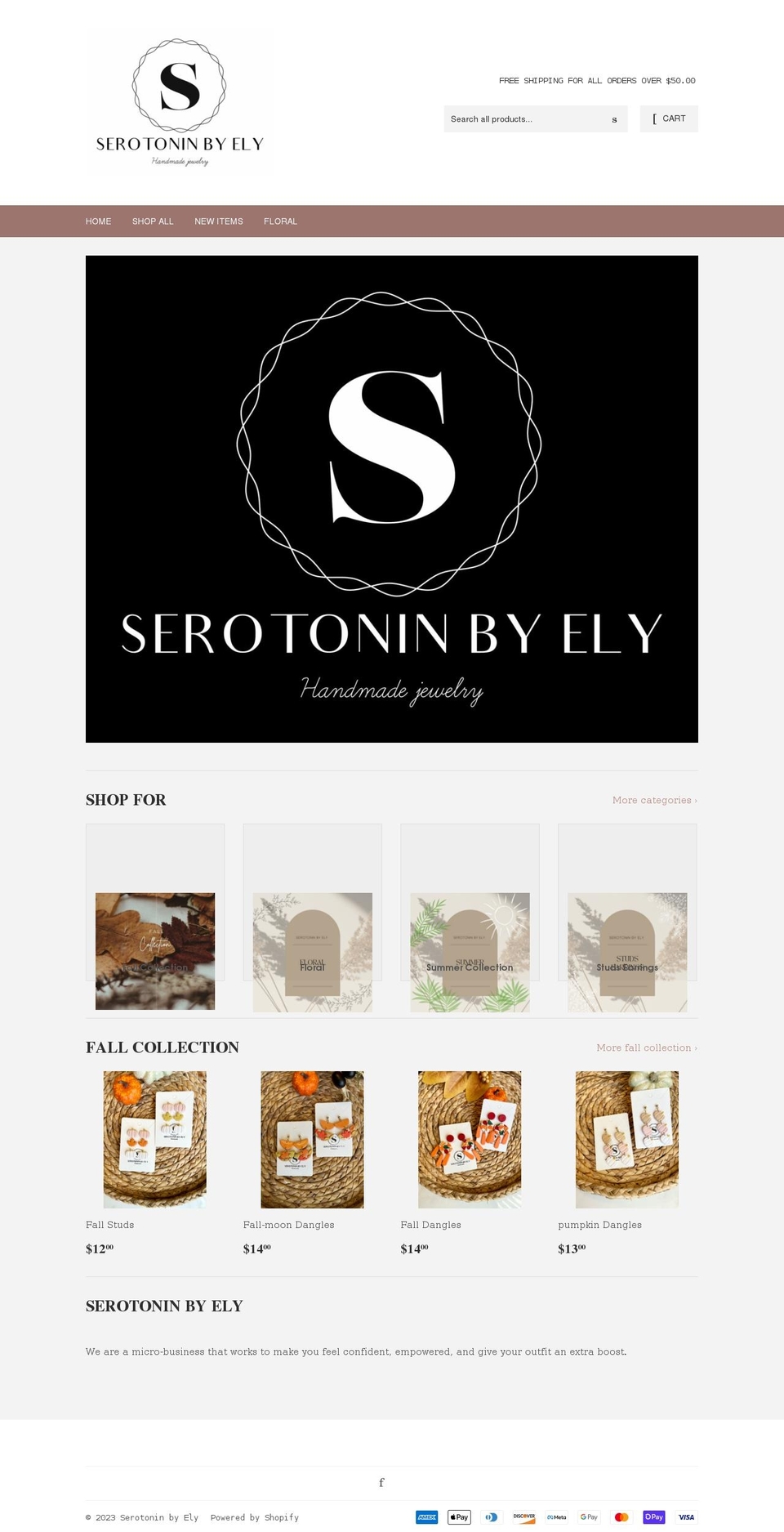 serotoninbyely.com shopify website screenshot