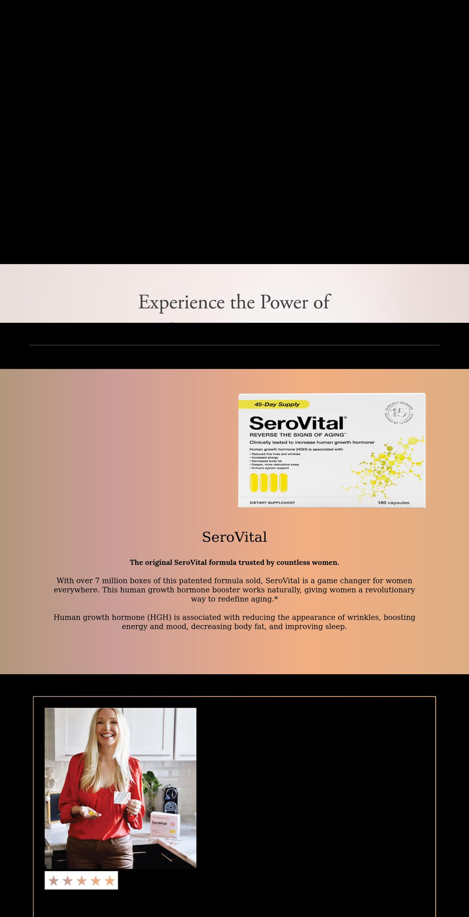 serovital.info shopify website screenshot