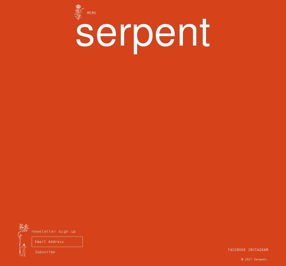 serpentbotanical.com shopify website screenshot