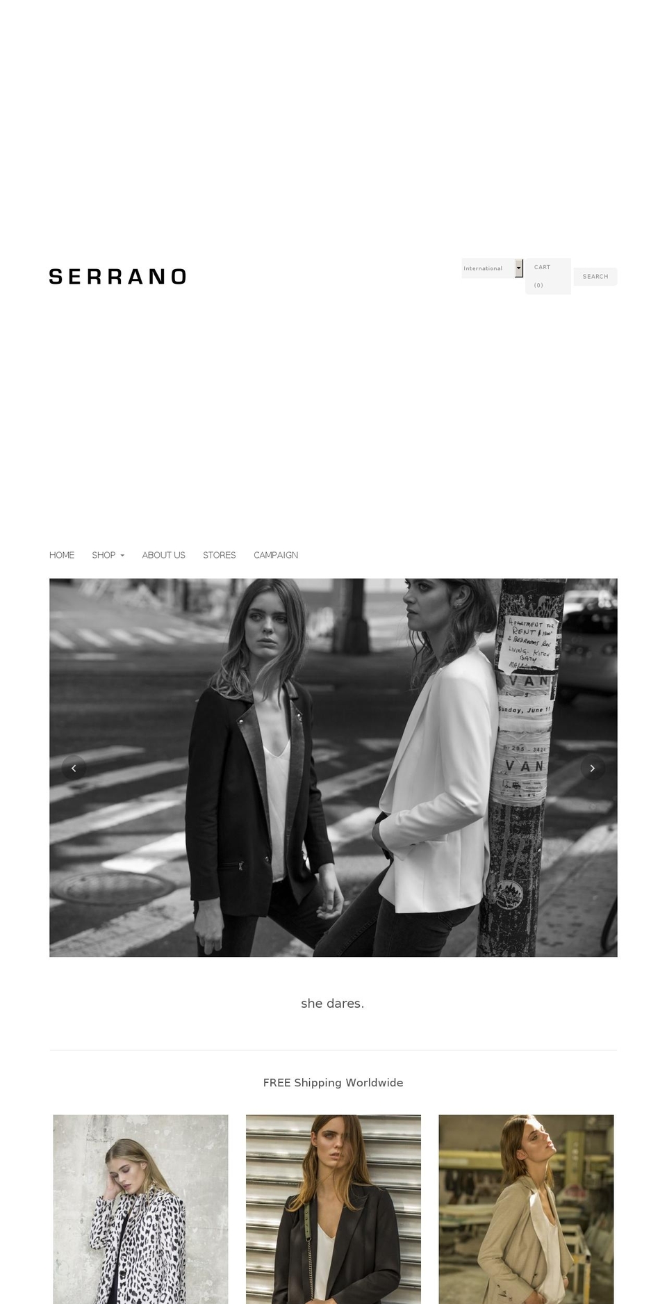 Cypress - HC - 9 Mar '18 Shopify theme site example serrano-bogota.com