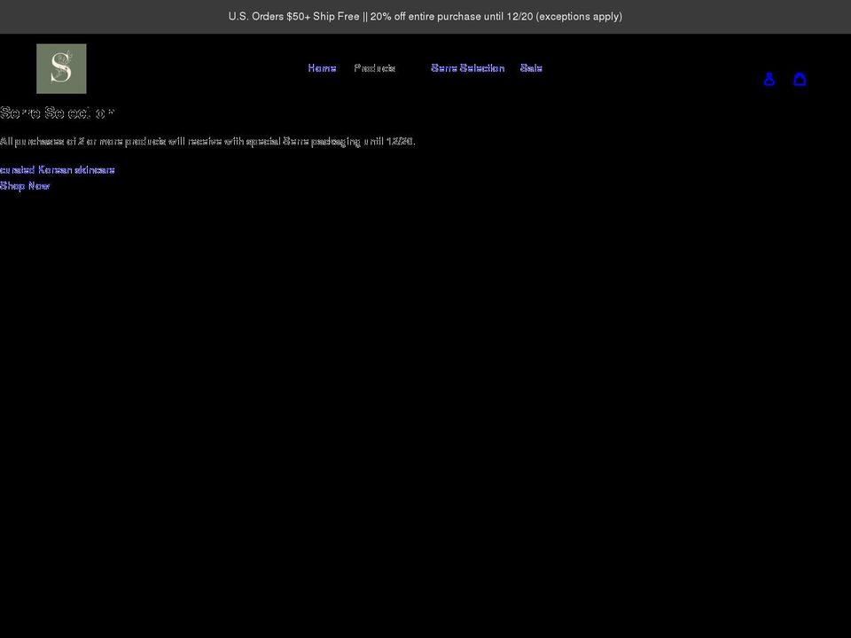 serreselection.com shopify website screenshot