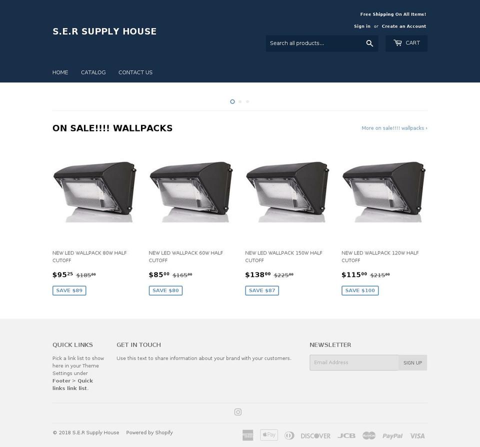 sersupplyhouse.com — Shopify storefront screenshot