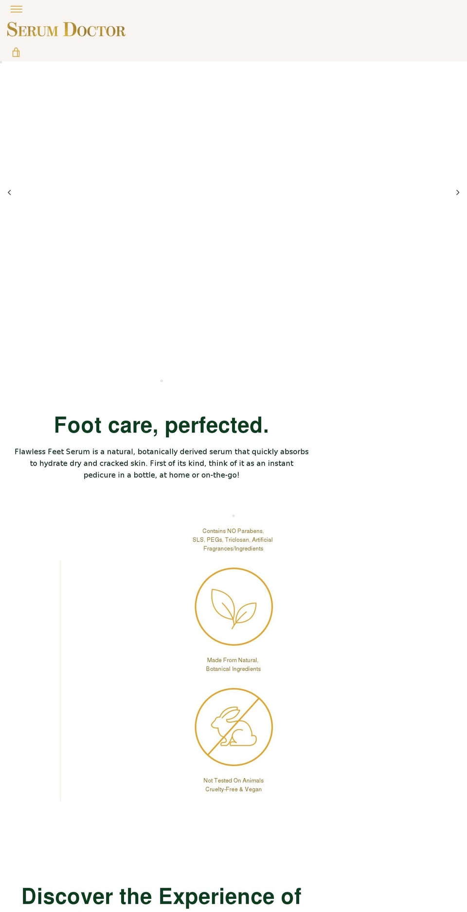 serumdoctor.com shopify website screenshot
